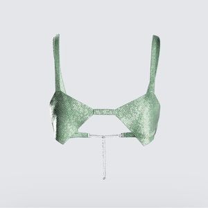 Lula Green Rhinestone Top